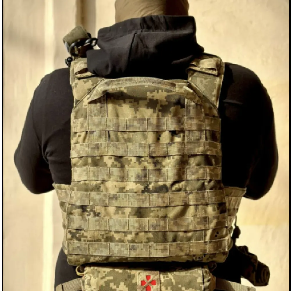 Плитоноска Malva L/XL під бронеплити 27.2х36 см. Піксель (мм-14) 3
