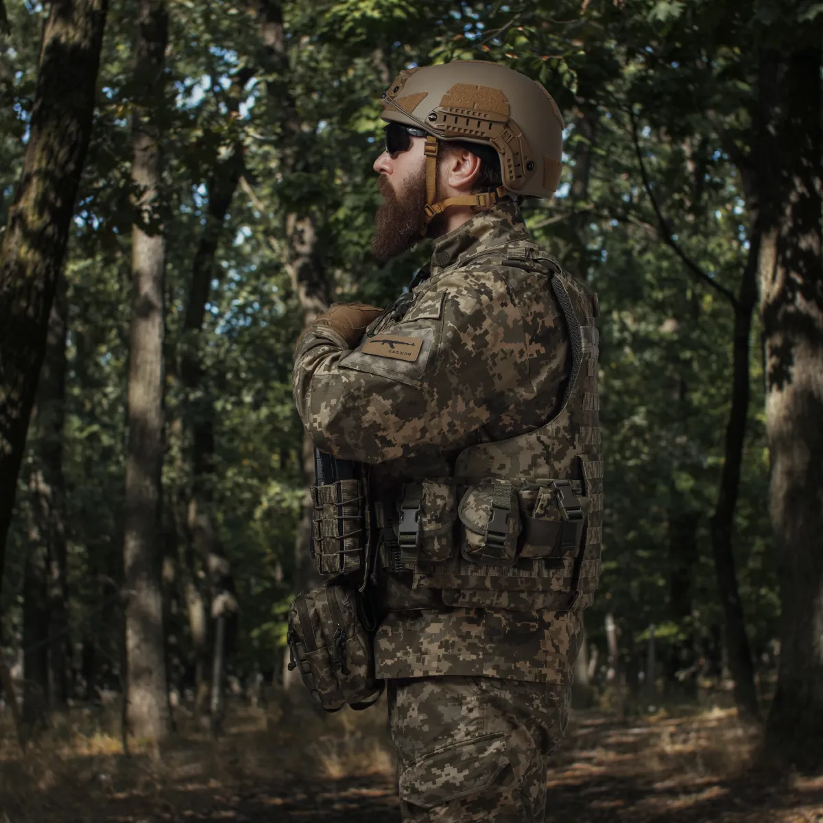 Сумка-напашник PRO 1-го класу захисту. Розмір XL (19х26 см). Матеріал Cordura 1000. Піксель (мм-14) 9