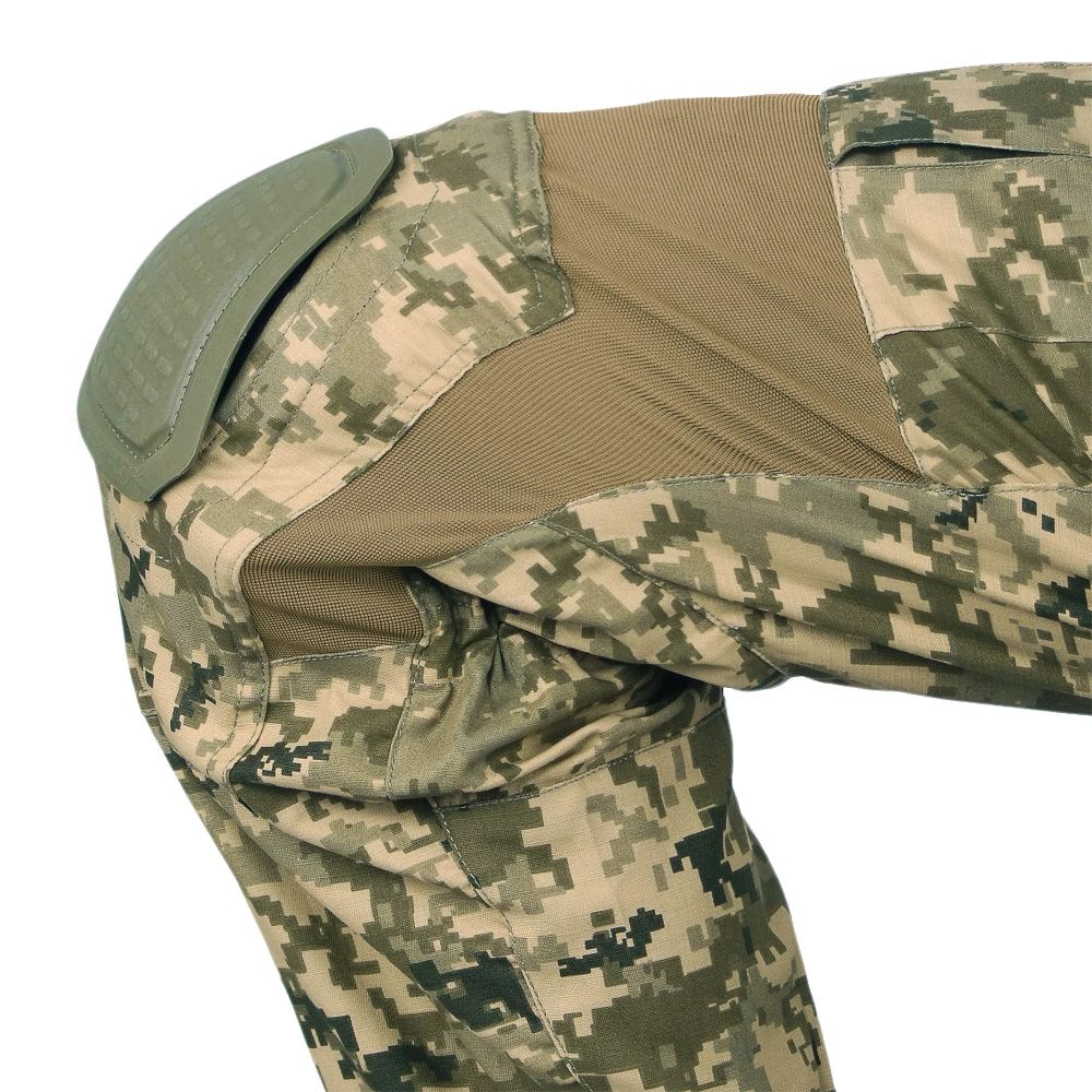 Військові тактичні штани MK-2. Змінні наколінники та понад 8 кишень. Піксель (мм-14). Розмір L 7