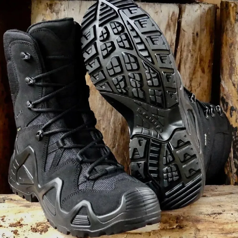 Зимові тактичні черевики LOWA Zephyr HI GTX TF. Мембрана Gore-Tex®. Чорного кольору 9