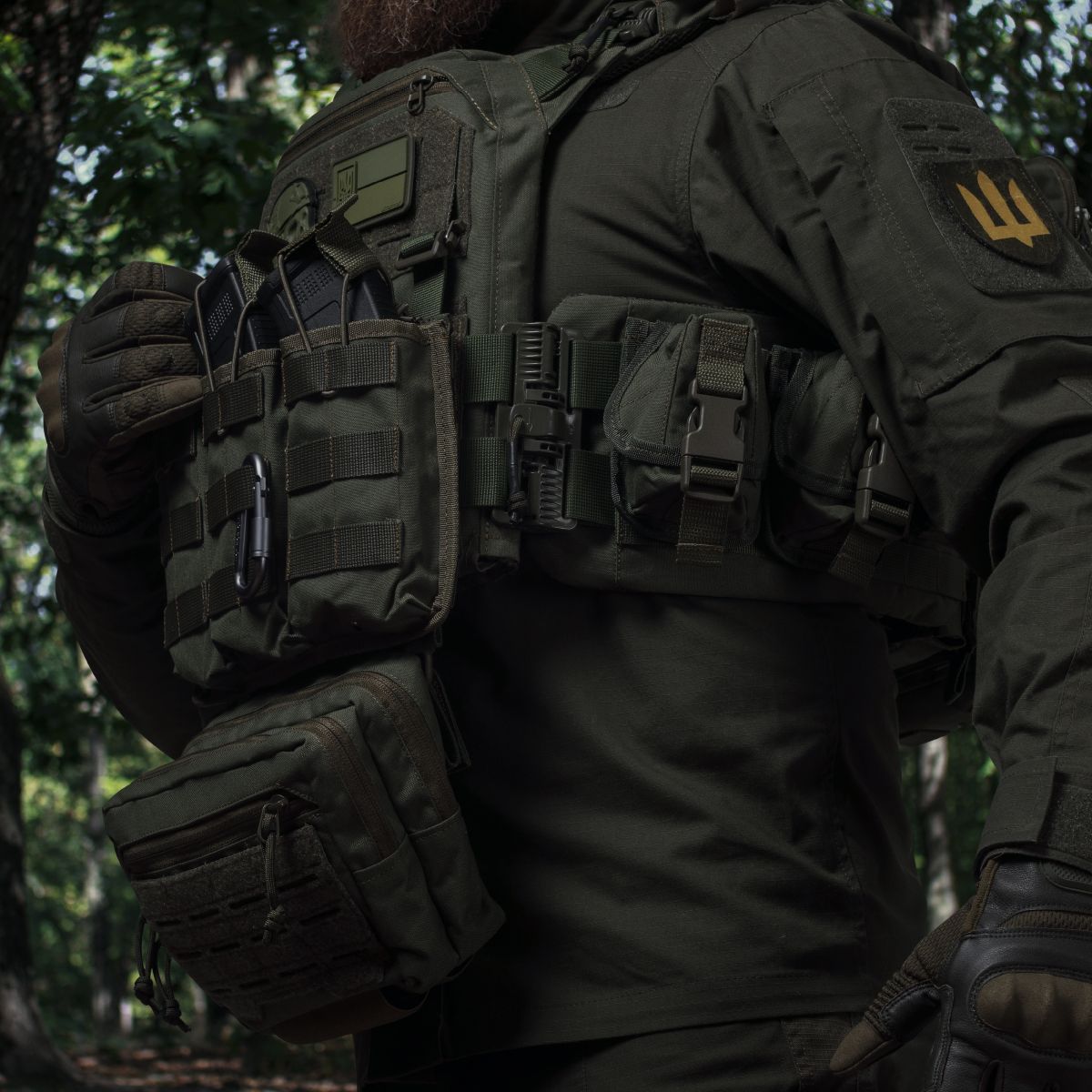 Комплект снаряжения Commando Elite Tactical Assault Kit. Под 27х35.5 см бронеплиты. Олива 3