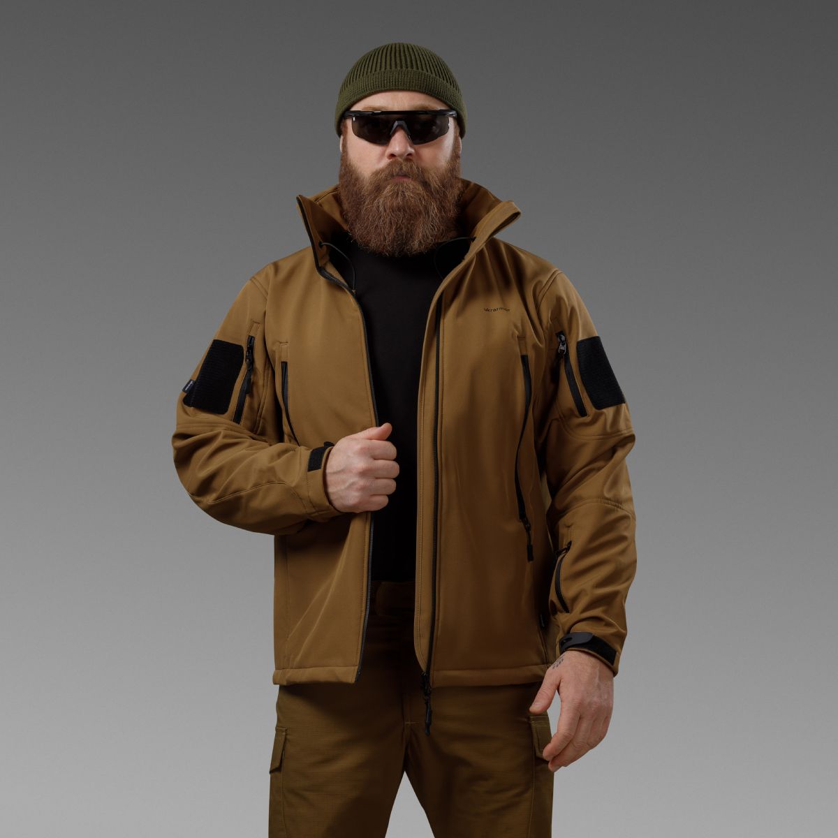 Комплект одягу Softshell Hawk Jacket & Pants. Захист від вітру та вологи. Койот 12