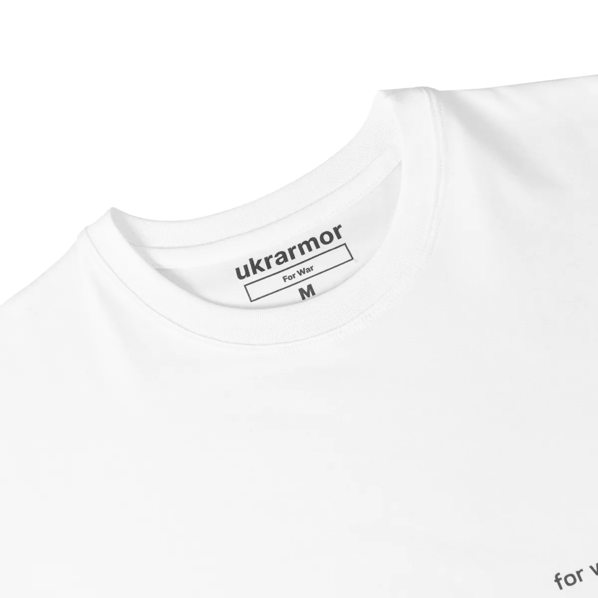 Футболка чоловіча For War White (білий). Матеріал Cotton/Elastane 4