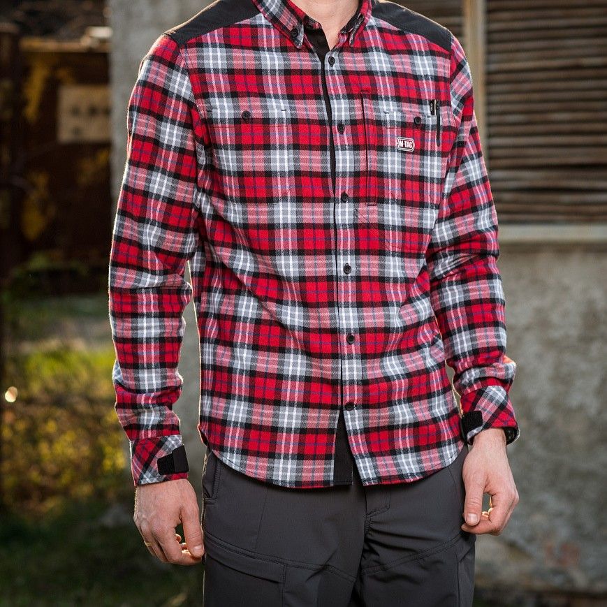Сорочка M-Tac Redneck Cotton Shirt. Червоний 2