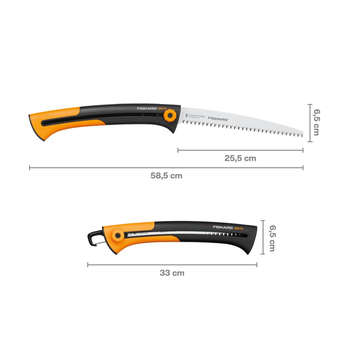 Пила садова Fiskars Xtract SW75. (L). Помаранчева 2