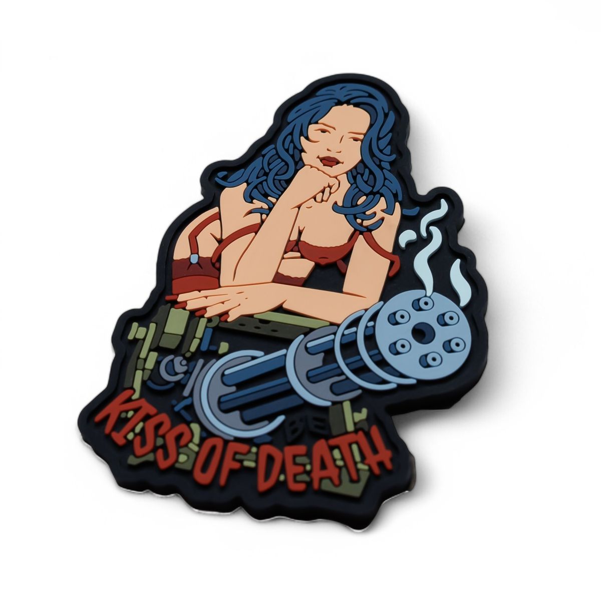 Патч (шеврон) «Kiss of death» от Brand Element. Мягкий ПВХ пластик 4