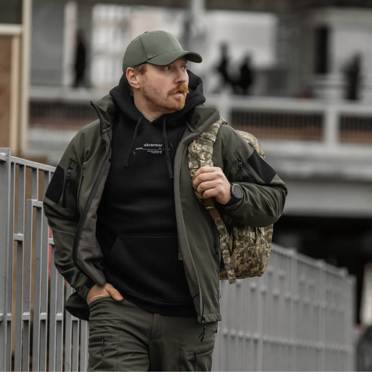 Куртка тактична Softshell Hawk Jacket. Захист від вітру та вологи. Олива 5