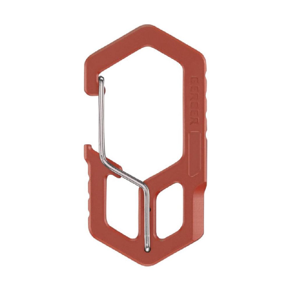 Мультитул брелок Gerber Carabiner. 3 в 1. Червоний