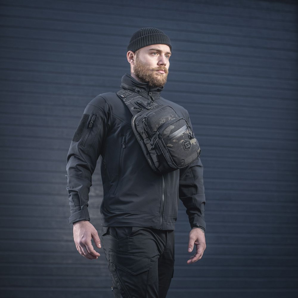 Сумка M-Tac Cross Bag Slim Elite. Черный мультикам 2