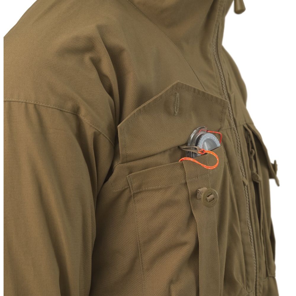 Тактическая демисезонная куртка Helikon-Tex® SAS Smock Jacket, Earth Brown. Размер S 8