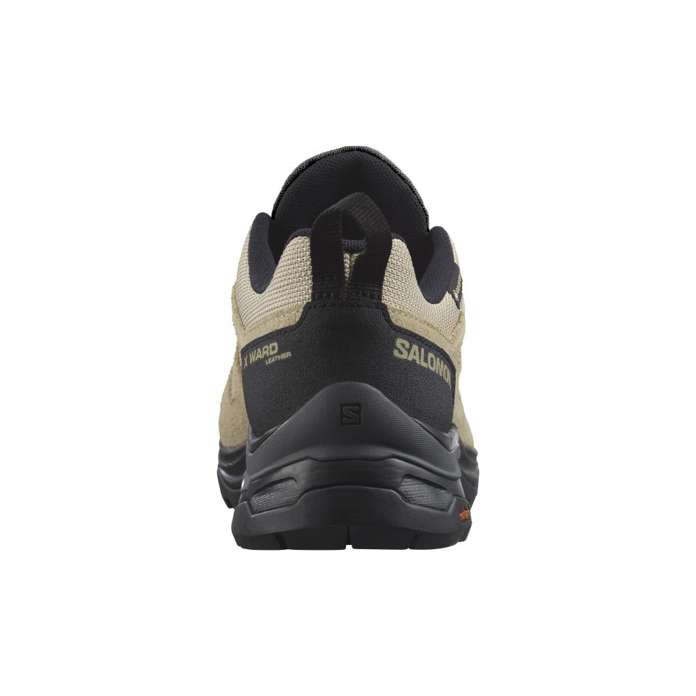 Трекінгові кросівки Salomon X Ward Leather Gore-Tex. Піщано-чорні. Розмір 46 2/3 3