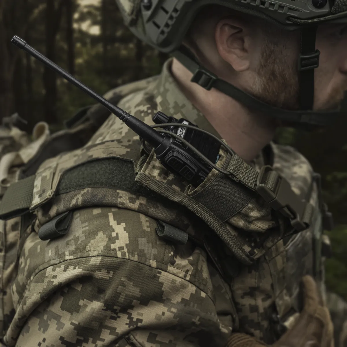 Підсумок для рації. Кріплення Molle. Cordura 1000. Колір Піксель (мм-14) 4
