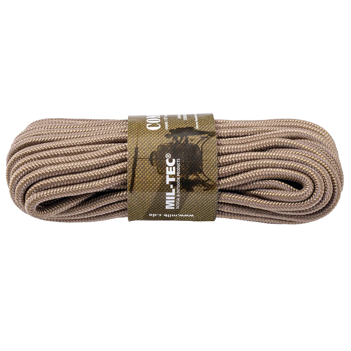 Мотузка MIL-TEC Commando Rope 15 м. Матеріал Поліпропілен. Койот 2