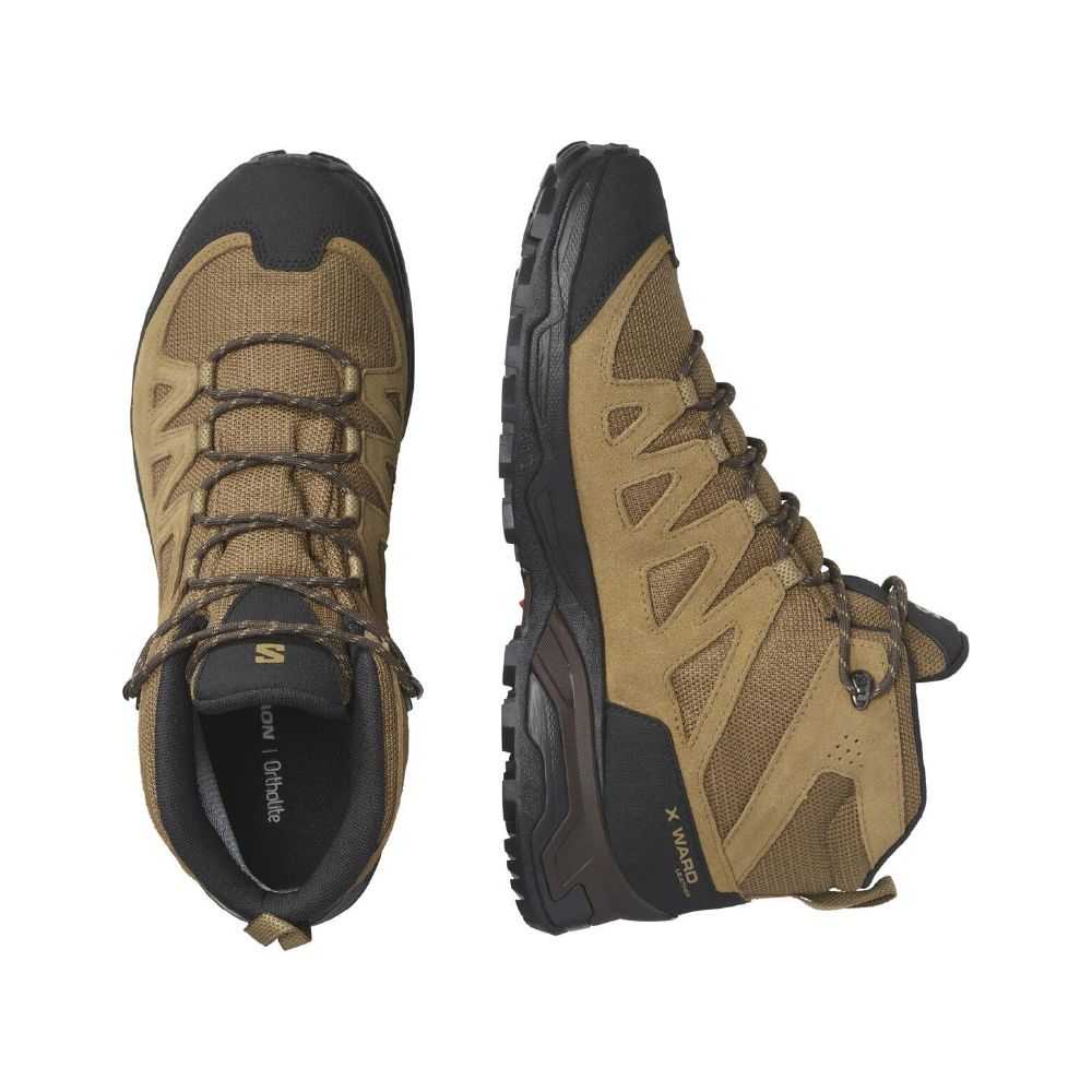 Трекінгові черевики Salomon X Ward Leather MID Gore-Tex. Койот. Розмір 42 3