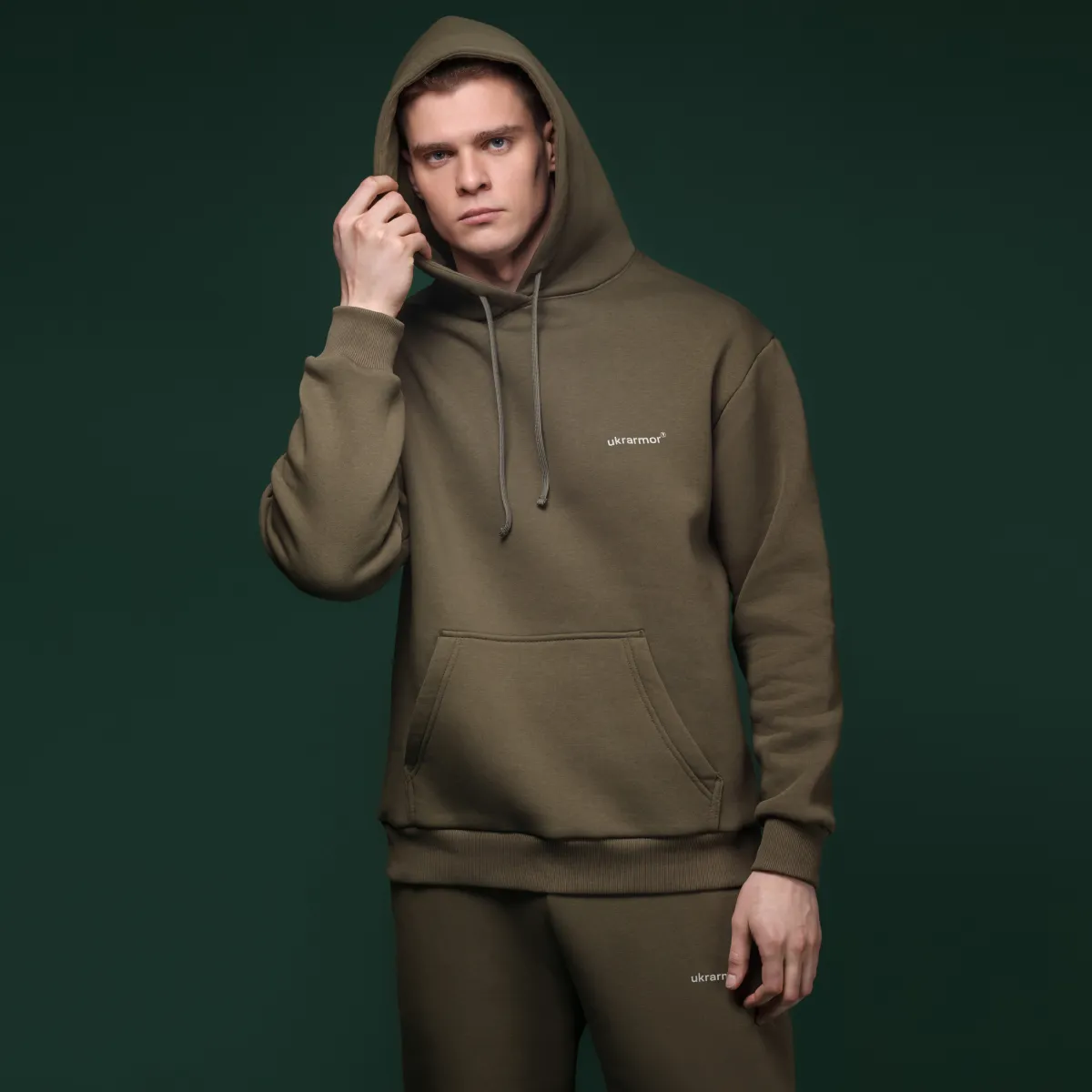Спортивний костюм Ukrarmor Rush Hood&Pants однотонний. Олива 4