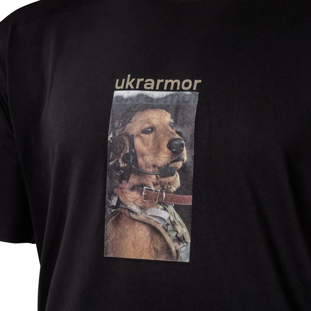 Футболка Basic Military T-Shirt. Battle Pup. Cotton/Elastane. Черный 4