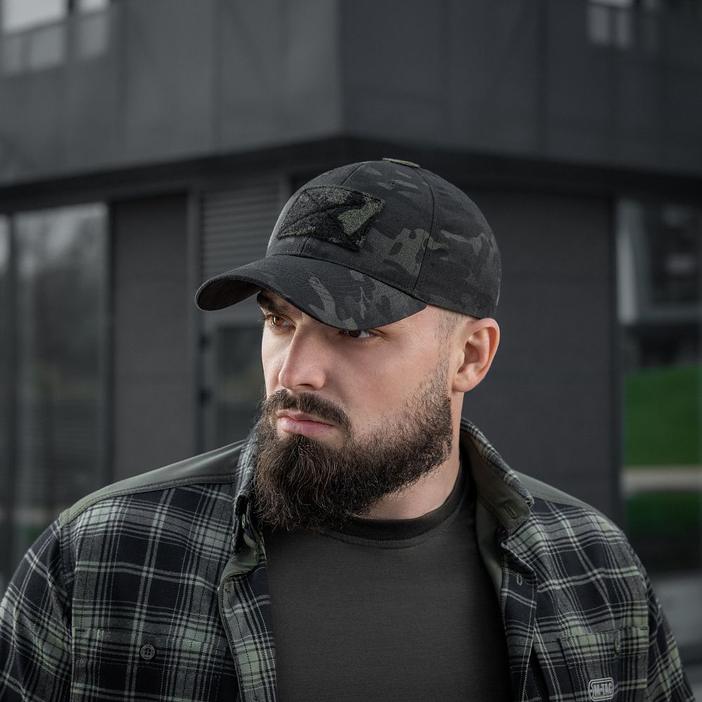 Кепка (бейсболка) тактична M-Tac Elite NYCO Extreme. Чорний мультикам 2