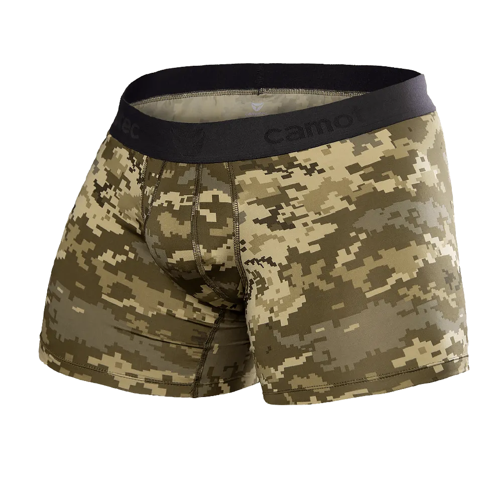 Трусы мужские Camotec анатомические. Материал CoolPass SJ. Пиксель