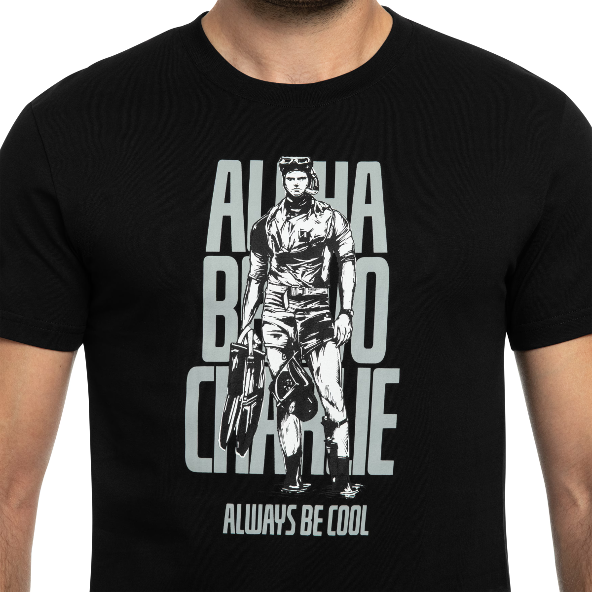 Футболка Helikon-Tex ABC Alfa Bravo Charlie. Чорний 3