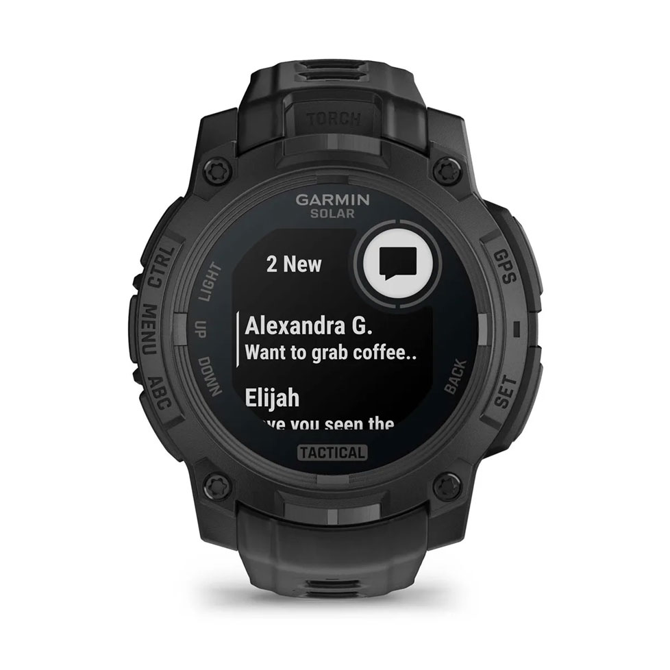 Смарт-годинник Garmin Instinct 3 Solar Tactical, 45 mm. Чорний 11