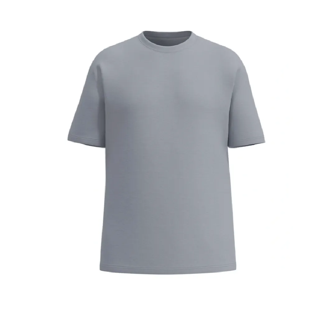 Футболка Men's Set Oversize Fit U-neck. Cotton. Сірий 2