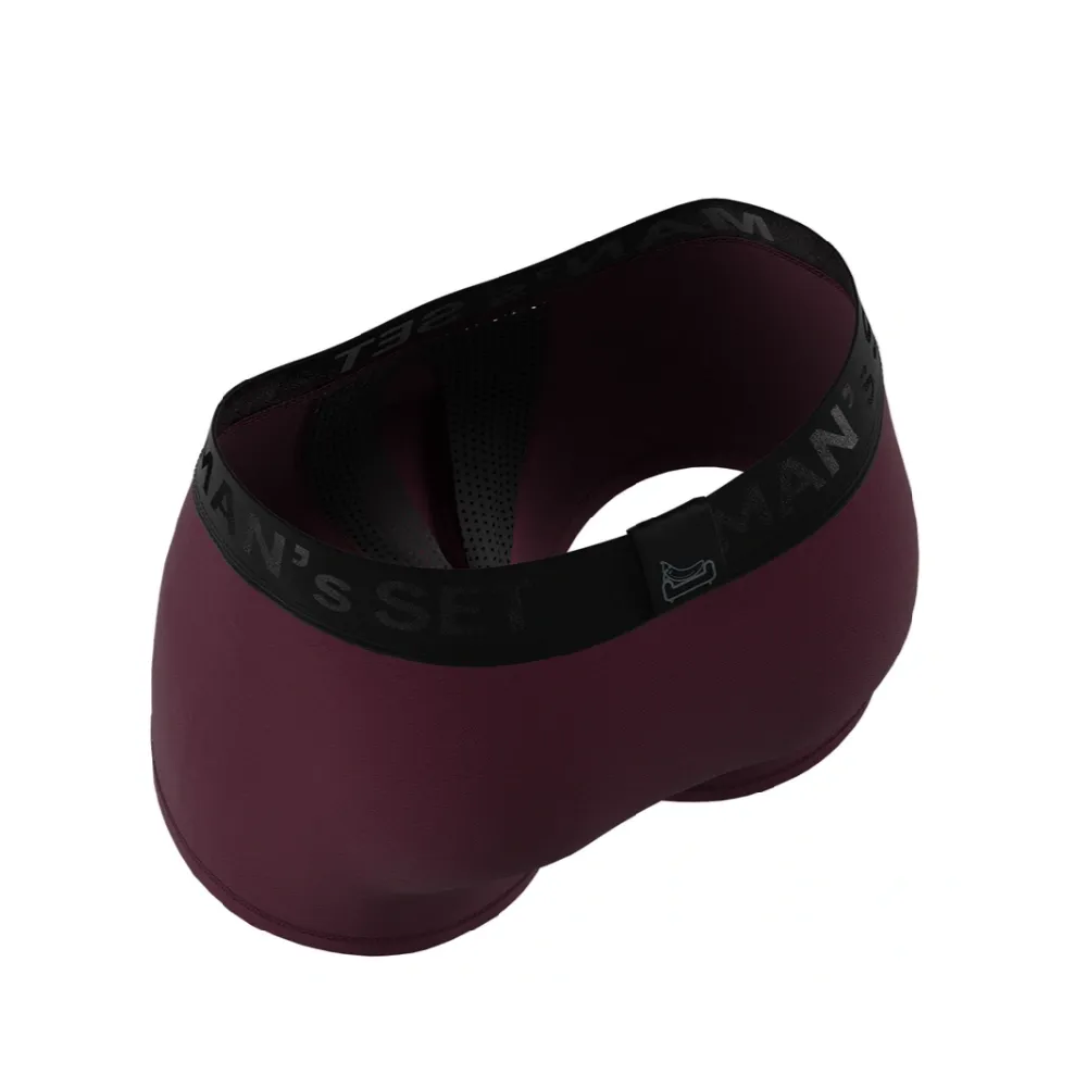 Труси чоловічі анатомічні з сіткою Men's Set Anatomic Classic Light Black Series. Марсала 3 Труси чоловічі анатомічні з сіткою Men's Set Anatomic Classic Light Black Series. Марсала 3