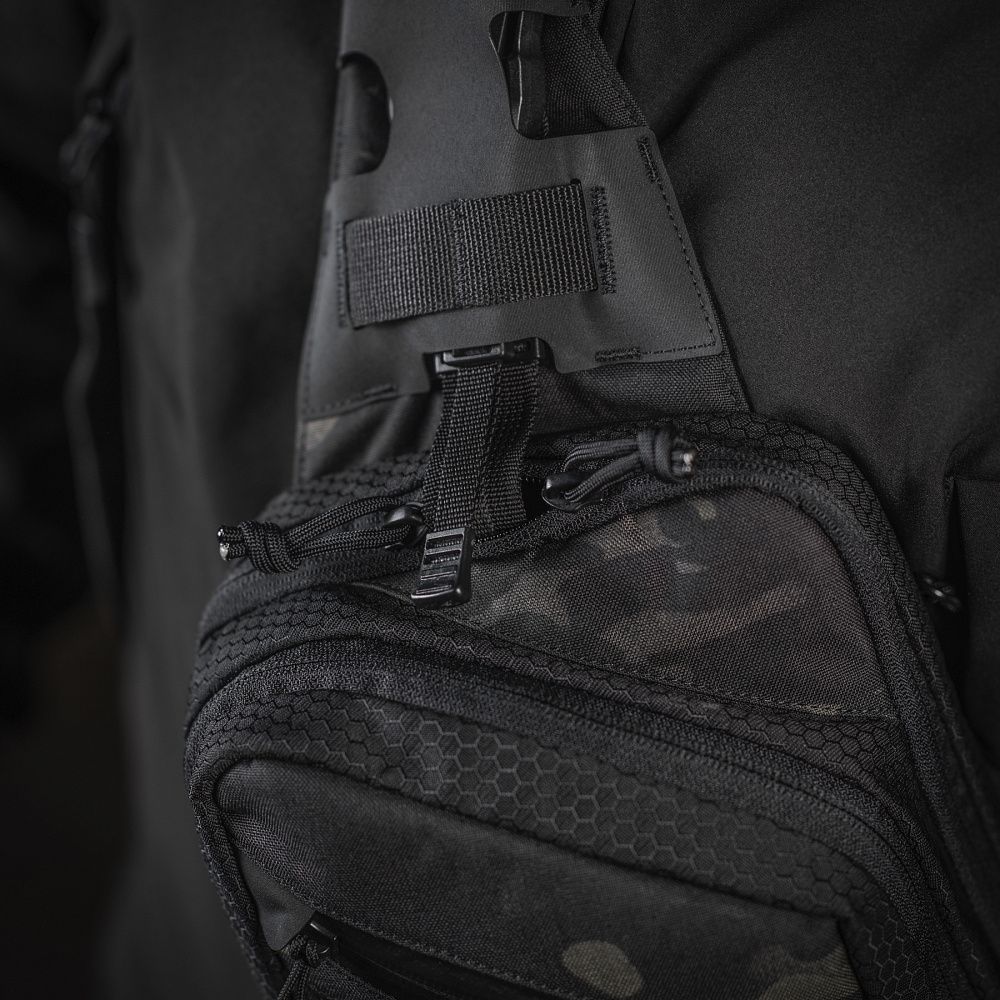 Сумка M-Tac Sling Pistol Bag Elite Hex з липучкою. Чорний мультикам 6