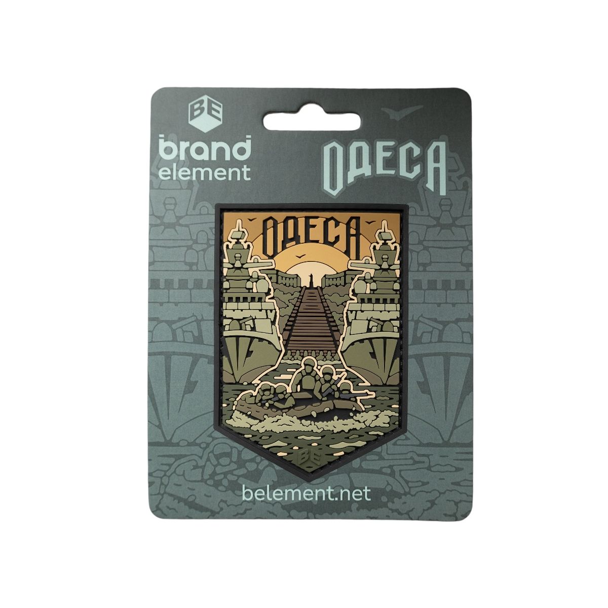 Патч (шеврон) «Одеса» від Brand Element. М’який ПВХ пластик. Олива 3
