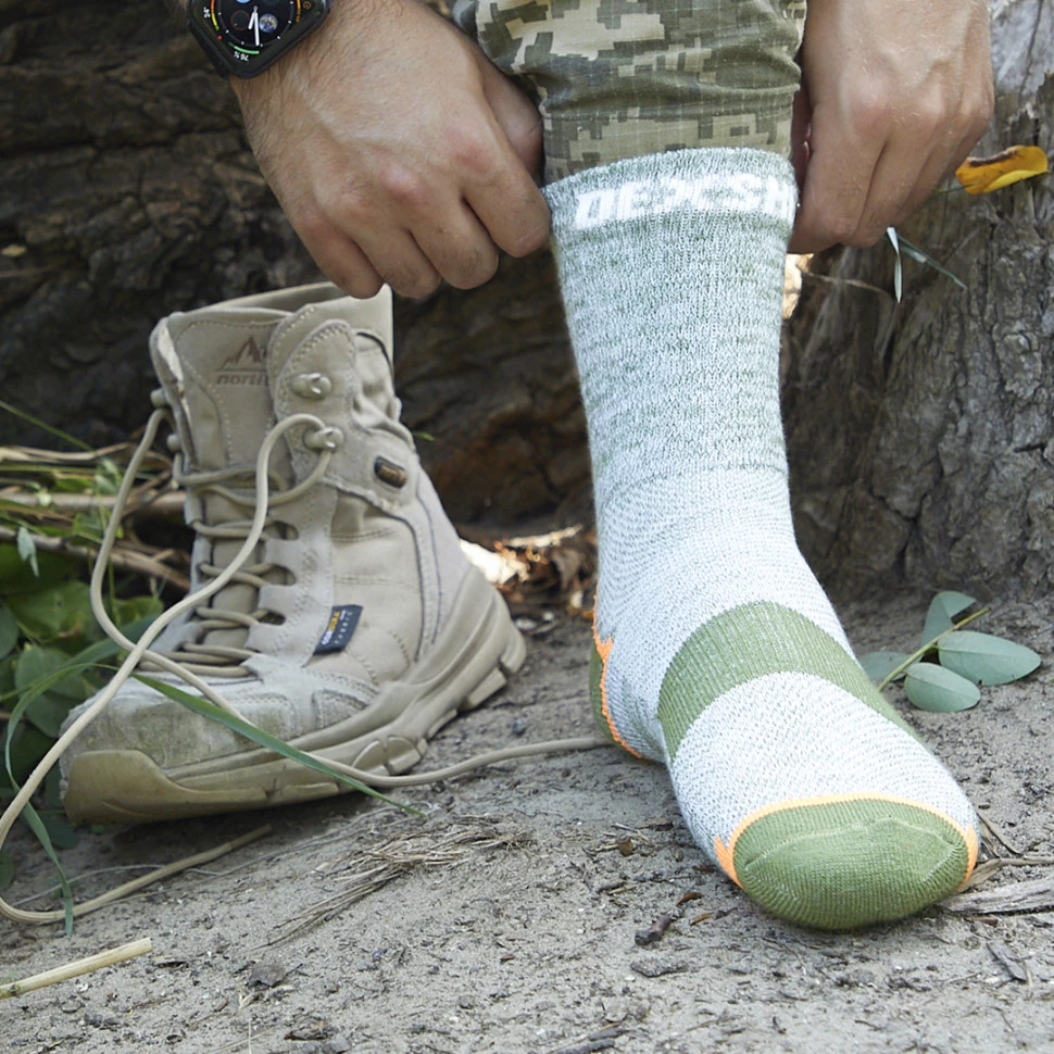Водонепроницаемые носки DexShell Terrain Walking Ankle. Цвет зеленый. Размер S (36-38) 2