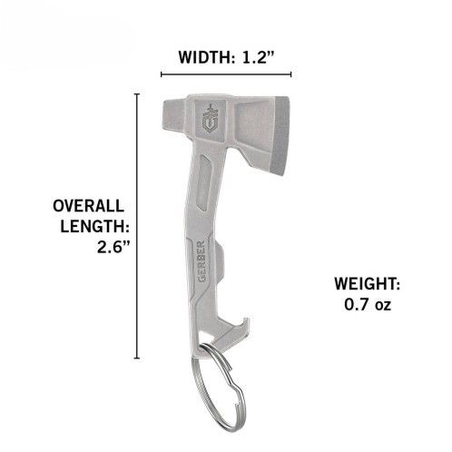 Мультитул брелок Gerber Hatchet. Белый 3