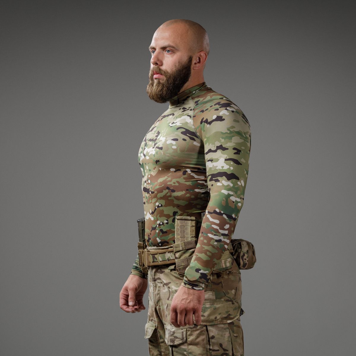 Рашгард тактичний Raptor Rashguard Multicam. Slim fit, polyester 8