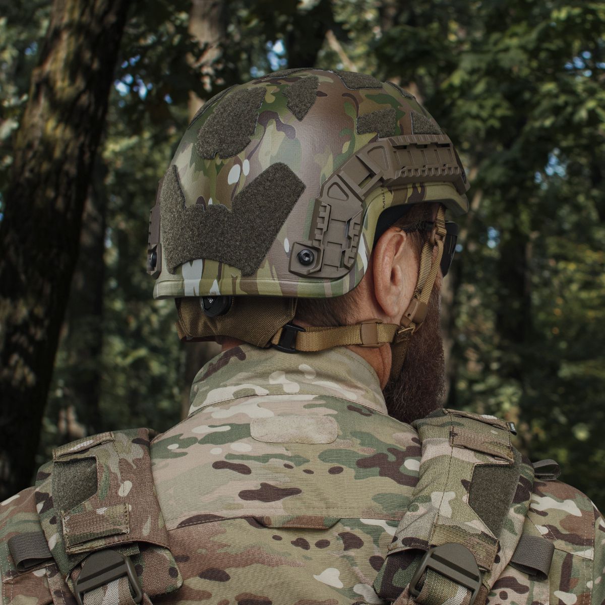 Кевларовий шолом ARCH Helmet (ECH) L з вирізом під активні навушники. Мультикам 12