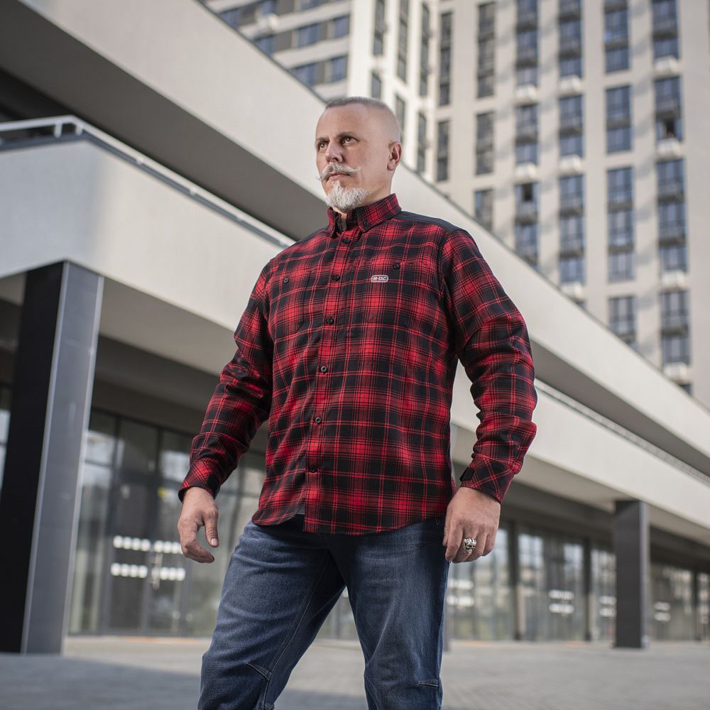 Рубашка M-Tac Redneck Shirt. Красный/Черный 2