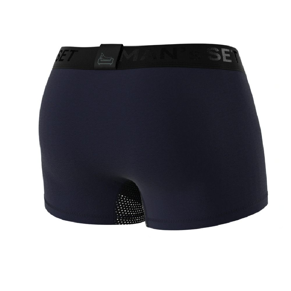 Труси чоловічі анатомічні з сіткою Men's Set Anatomic Classic Light Black Series. Темно-синій 2