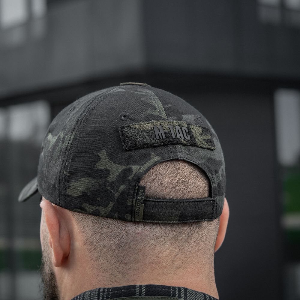 Кепка (бейсболка) тактична M-Tac Elite NYCO Extreme. Чорний мультикам 4
