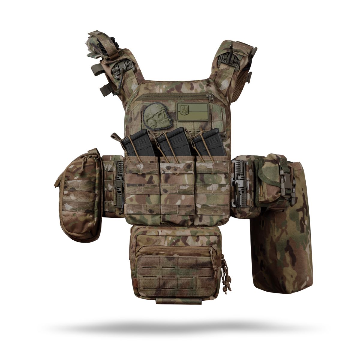 Комплект спорядження Commando Elite Tactical Assault Kit. Під 25х30 см бронеплити. Мультикам 7