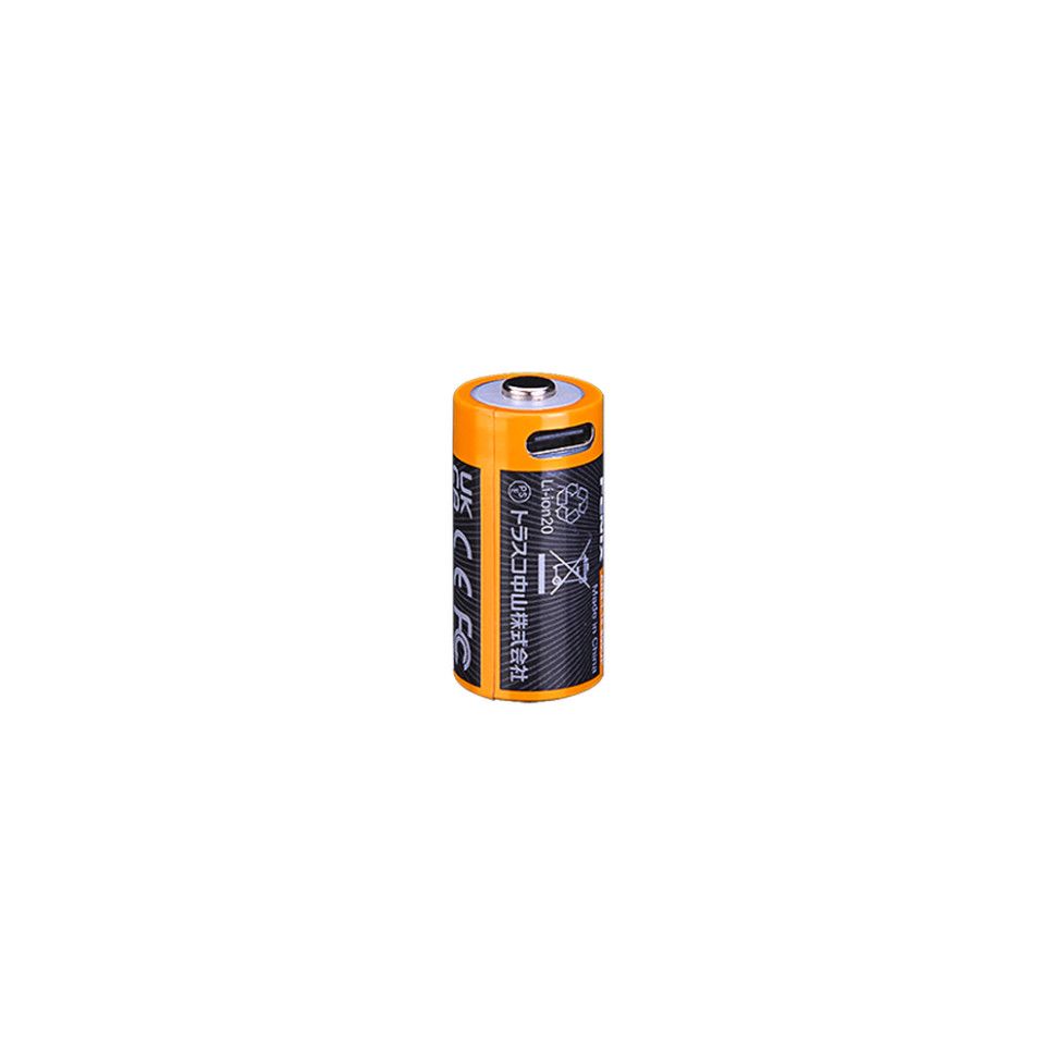 Акумулятор 16340 Fenix 800 UP mAh Li-ion Type-C зарядка. Напруга 3.6 В