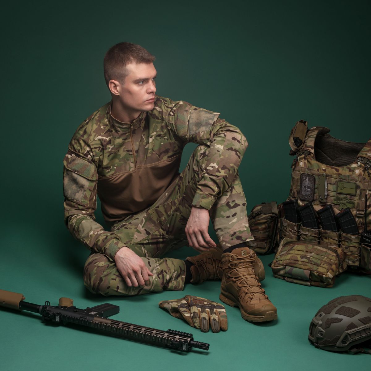 Тактичні військові штани Ukrarmor XT Combat Pants. Мультикам. Розмір S 9