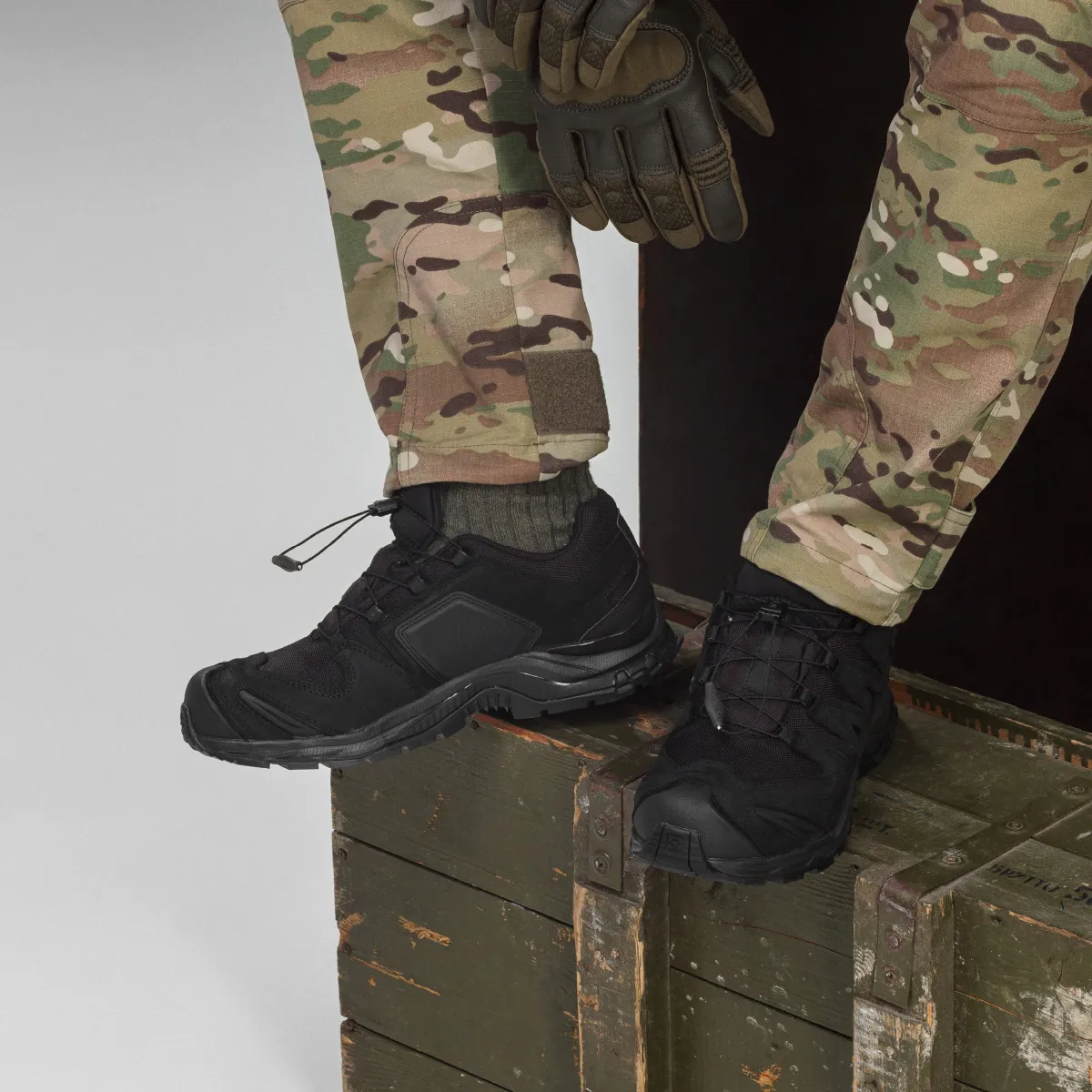Кросівки тактичні Salomon XA Forces Gore-Tex. Чорний 6