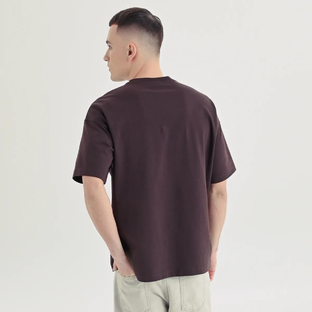 Футболка «Живи» від Rift. Oversize. Шоколадний 4