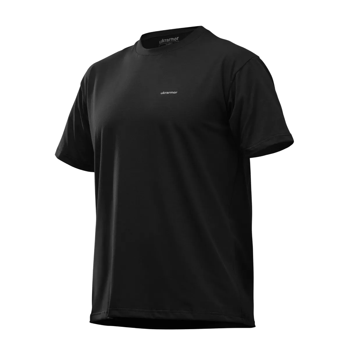 Футболка Basic Military T-shirt. Cotton and Elastane, черный 2