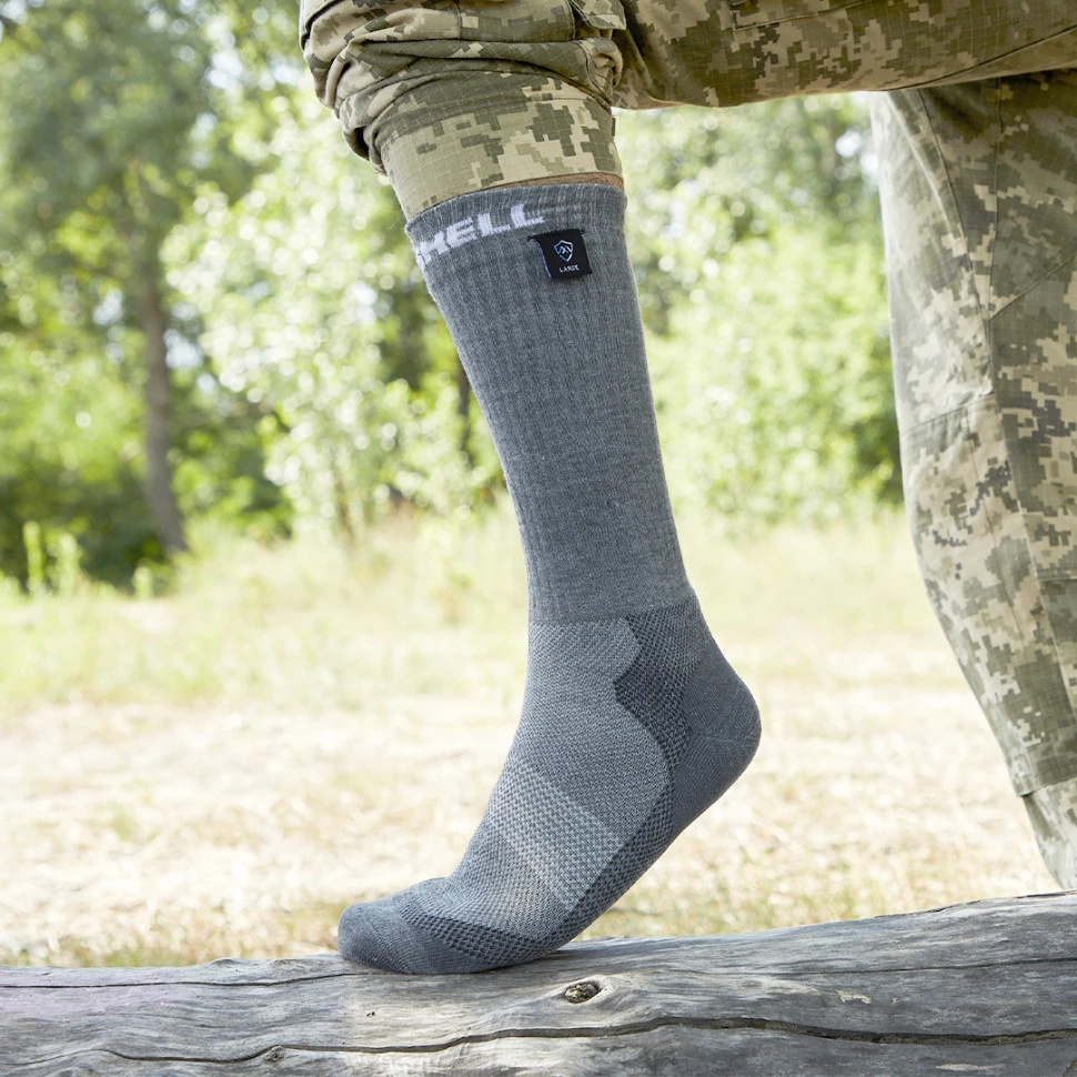 Водонепроникні шкарпетки DexShell Terrain Walking. Сірий. Розмір S (36-38) 5