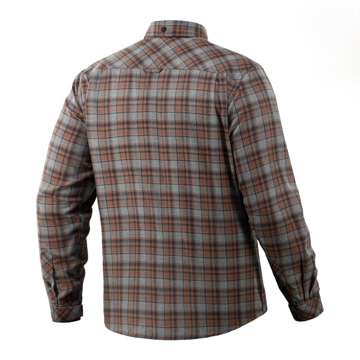 Сорочка M-Tac Lumberjack Merino Cold Weather. Сірий/Коричневий 3