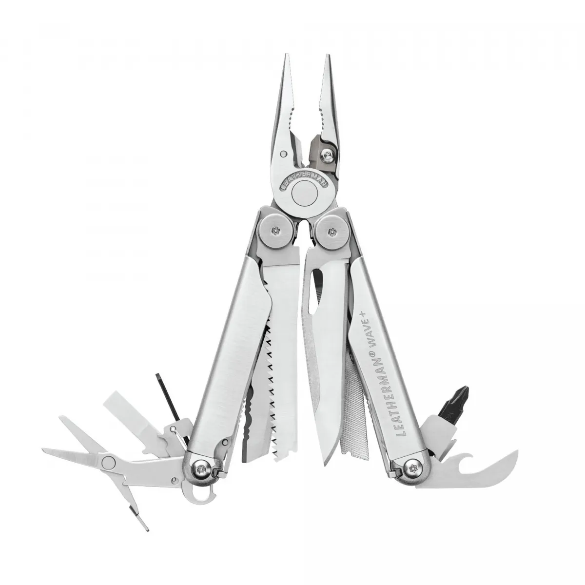 Мультитул Leatherman® (США) Wawe Plus на 17 инструментов из нержавеющей стали, нейлоновый чехол.
