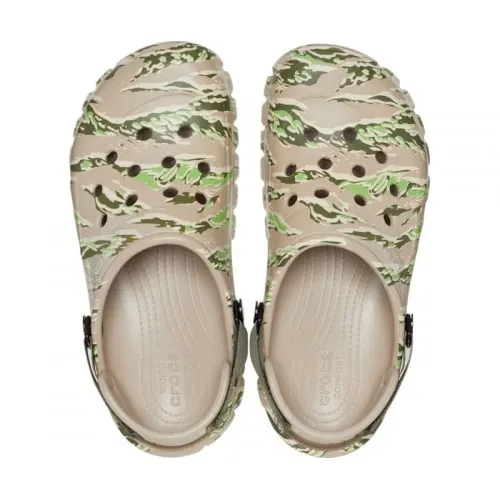 Кроксы сабо Crocs Offroad Sport Camo Clog (Cobblestone). Светлый камуфляж 6