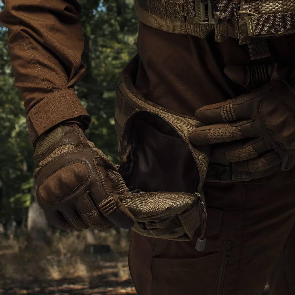 Підсумок утилітарний S. Кріплення Molle. Cordura 500D. Койот. 4