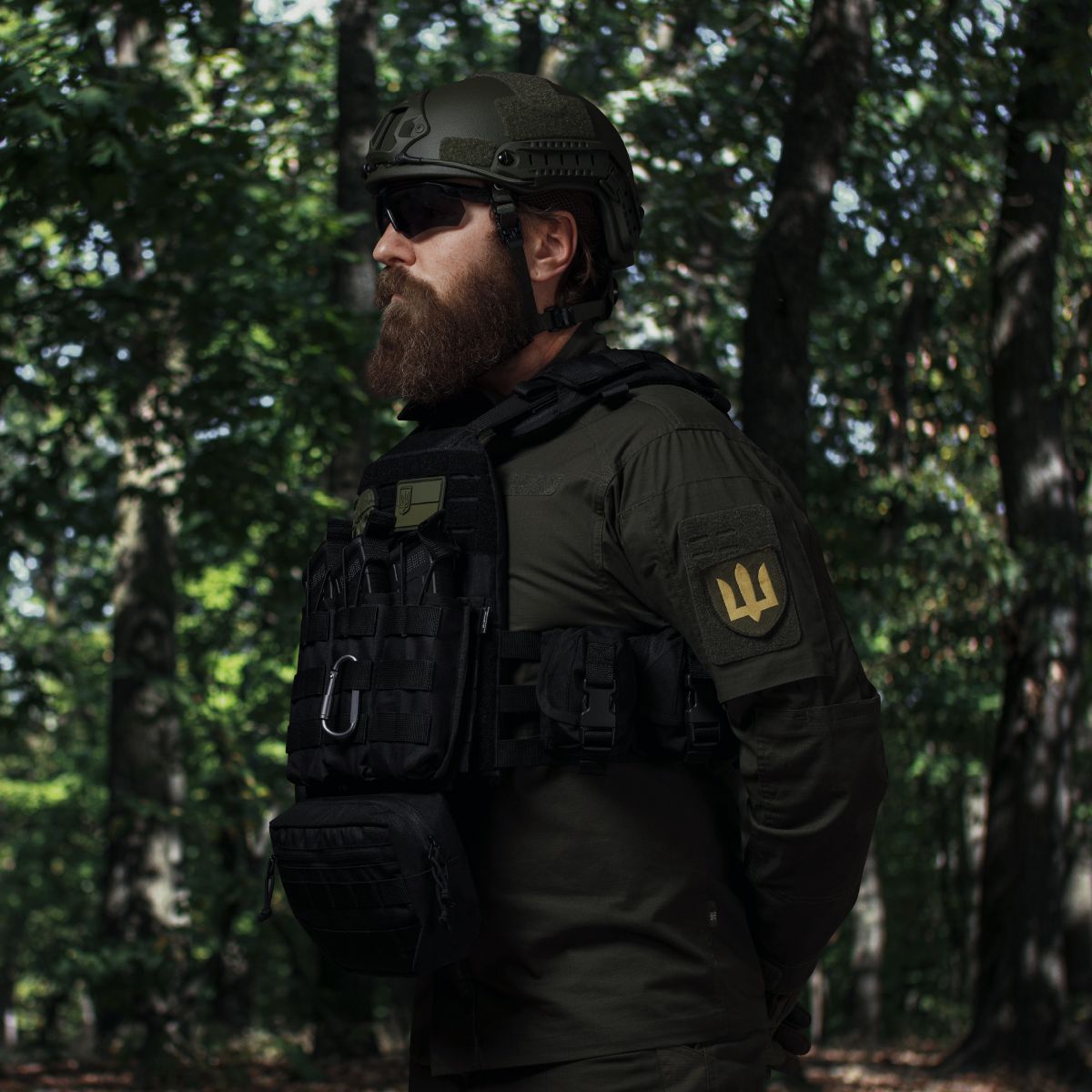 Сумка-напашник стандартна 1-го класу захисту. Матеріал Cordura 500D. Чорний 7