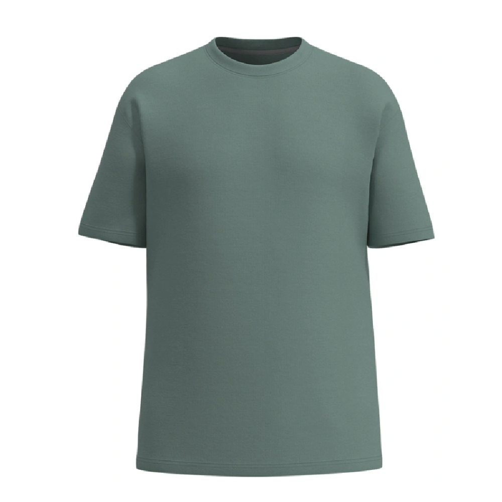 Футболка Men's Set Oversize Fit U-neck. Cotton. Сіро-зелений 2