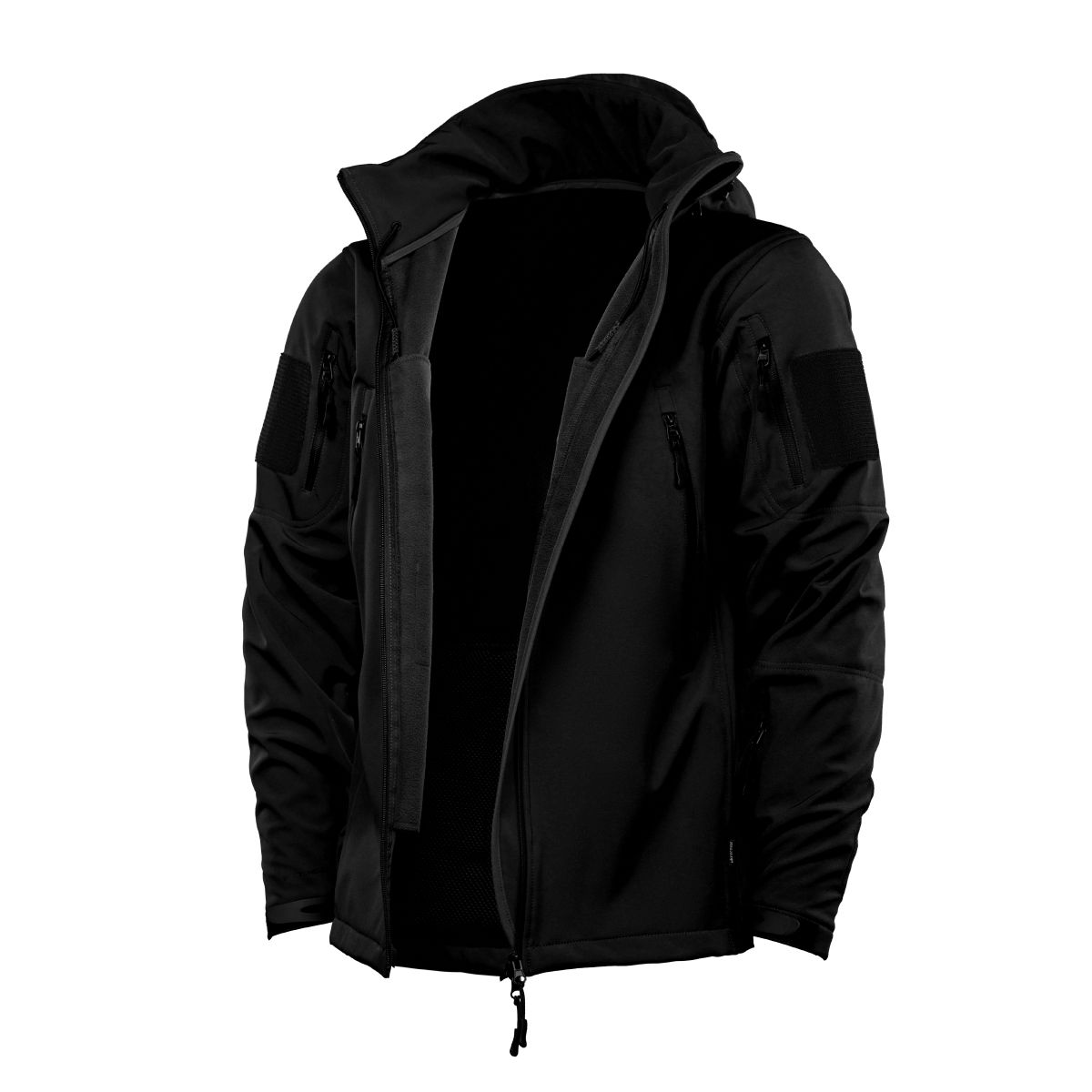 Куртка тактическая Softshell Hawk Jacket. Защита от ветра и влаги. Черный 9
