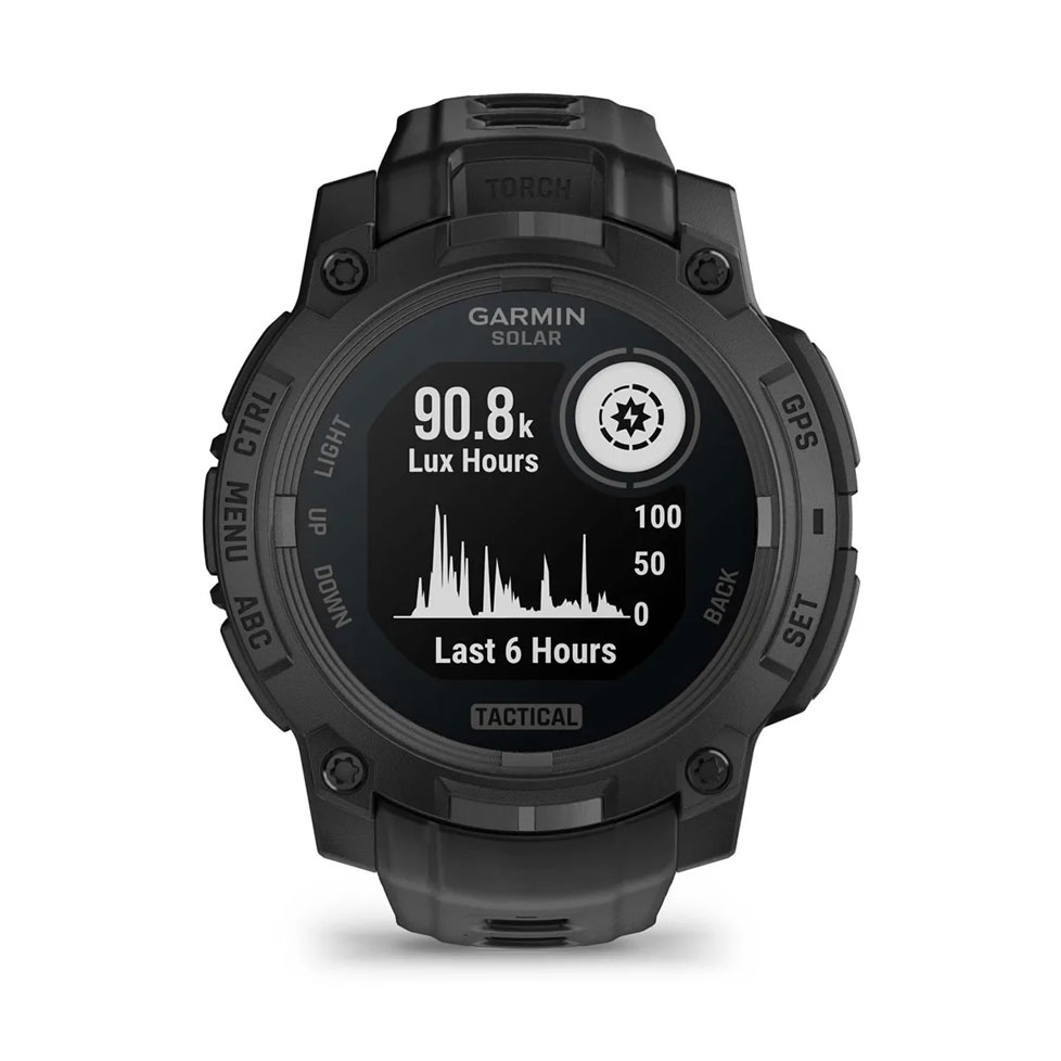 Смарт-годинник Garmin Instinct 3 Solar Tactical, 45 mm. Чорний 5